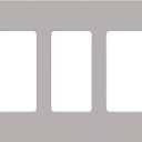 Lutron Claro Light Switch Cover Plate, 3 Gang Wallplate, for Decorator Light Switches, Rocker Light Switch Cover, Outlet Cover, Screwless Switch Plate Cover, Gloss, CW-3-GR, Gray (1 Pack)