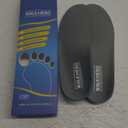 Plantar Fasciitis Feet Insoles Arch Supports Orthotics Inserts Relieve Flat Feet, High Arch (Mens 7-7 1/2 | Womens 9-9 1/2) (Gray)