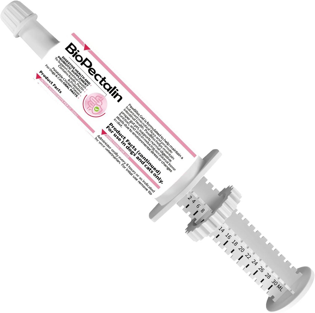 Anti-Diarrheal Support for Dogs & Cats Digestive Relief Oral Paste with Kaolin, Pectin & Probiotics  Helps Soothe Upset Stomach & Firm Loose Stool  30cc