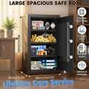 [5.0 Cub] Large Safe Box with Fireproof Bag for Home Use, 23.6" Tall Safe