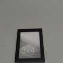 Americanflat 3x4 Picture Frame with Polished Crystal-Clear Glass - Streamline Collection - Thin Border Photo Frame for Tabletop Display - Easel Stand Included - Black