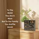 Mom Gift Sign - Handmade Wooden Quote Plaque for Mothers Day, Birthday, Christmas - Wall or Tabletop Home Decor,Best Mom Ever Wood Bead PlaqueMothers Day Gifts from Son Daughter