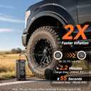 OlarHike Tire Inflator Portable Air Compressor,Dual Power-3*2000mAh &12V DC