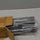 QLLY 28 inch Adjustable Metal Desk Legs, Office Table Furniture Leg Set, Set of 4 (Black)