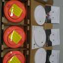 Kidde Smoke Detector, 10-Year Battery Powered, with LED Status Lights, 85 dB Alarm, 5-inches, 3-Pack