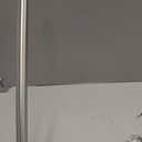 Moen Brushed Nickel 5-Foot Curved Fixed Mount Shower Curtain Rod with Pivoting Flanges, CSR2165BN