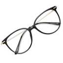 Gaoye Blue Light Blocking Glasses Women/Men, Fashion Round Cateye Frame UV Ray Filter Computer Gaming Glasses