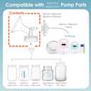 Maymom Wide Neck Pump Part Compatible with Spectra S1/S2 Pumps; Incl Wide Mouth Flange; Not Original Spectra Flange; Replaces Shield (19 mm Two Flanges)
