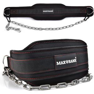 Dip belt With 37-40" Chain, 550lbs - 650lbs Weight Capacity, Weightlifting Belt for Dips and Pullups