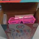 JOYIN 32 Packs Valentines Day Shade Glasses with Gift Cards Heart Shaped Shutter Heart Glasses Valentines Day Accessories for Kids Party Favor Classroom Exchange Prize Supplies