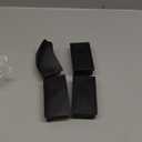 2" x 4" (50x100mm) Rectangle Chair Leg Floor Protectors, Black Rubber Chair Leg Caps, Non-Slip Patio Furniture Feet Cap, PVC Chair Feet Covers for Hardwood Floors & Tables, 4pcs