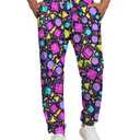 PIANHAUE Mens Sweatpants with Pockets Retro 80s 90s Joggers for Men Casual Lounge Sport Track Pants with Drawstring L