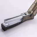 Officemate Full Strip Plastic Transparent Stand-Up Stapler, 20 Sheet Capacity, Black (97701)