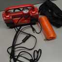 GSPSCN 6X Faster Inflation Tire Inflator Heavy Duty Double Cylinders with Portable Bag- Car AccessoriesMetal 12V Air Compressor Pump 150PSI with Adapter for Car, Truck, SUV Tires, Dinghy, Air Bed (Red)