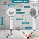 FurBuddies (Abandoned Pets Charity 4-in-1 Pet Steam Brush Ultra Quiet Technology  Groom, De-Shed & Hydrate | Cool Mist, Self-Cleaning, UV Light, USB-C Rechargeable Grooming Tool for Cats & Dogs
