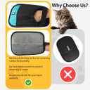 2 x Dotoner Pet Hair Removal Glove Pet Hair Remover for Dogs & Cats Comfortable Fit Durable Pet Grooming Glove Easy to Use Pet Hair Mitt for Furniture Car and Home