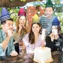 4 x 8 Pcs Crayon Hat Halloween for Adult Costumes Gnome Hats Crayon Paper Cap Graduation Dwarf Cone Fairy Dunce Cap Colorful Gifts Birthday Party Accessory for Favors Supplies Costume Cosplay