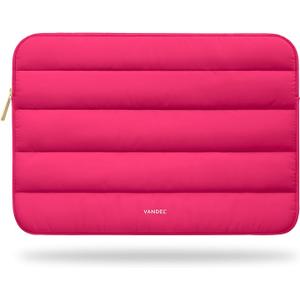 Vandel The Original Puffy Laptop Sleeve Case, 13-14 inch Laptop Sleeve Bag, Laptop Case 13.3 Inch, Compatible with MacBook Air 13/14, iPad 12.9, HP Dell ASUS, Computer Bag Cover (I. Shocking Pink)