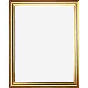 Framed Dry Erase Board 24" x 36" - with Gold Finish Frame with Black Splatter