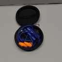 Ear Plugs Bluetooth Headphones for Work, Neckband Wireless Earbuds, Noise Reduction in-Ear Earphones with Mic and Controls, Waterproof Earbuds with 20 Hours Battery, for Industrial Safety, Blue