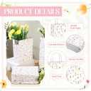 Kolldenn 24 Pcs Welcome Bags for Wedding Hotel Guests Birthday Party Paper Gift Bags with Handles for Halloween Bridal Birthday Party Favor, 8.3'' x 5.9'' x 3.1''(Wildflower)