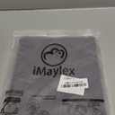 iMaylex Soft and Breathable 100% Egyptian Cotton Envelope Pillow Shams, Silk Like and Cozy Decorative Pillow Covers, Set of 2, Dark Grey, Standard