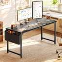 PRAISUN 55'' Computer Desk with Fabric Storage Bag