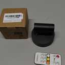 Wireless Led Spotlight Indoor, Rechargeable Uplighting Indoor with Remote Dimmable, 350 Rotate, Battery Powered Ceiling Spotlight for Artwork Christmas Tree Plant Painting Picture Lights (1 Pack, Black)