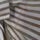 Natural Burlap White Rustic Ribbon Bow Farmhouse White Striped Wreath Bows for Christmas Door Wreath Home Decorations Tree Topper Party