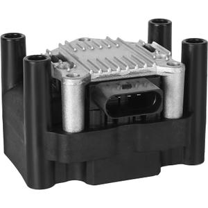 NPAUTO Ignition Coil Pack Compatible with 2.0 1998 1999 2000 2001 VW Beetle Golf, 1999 2000 2001 2011 2012 2013 2014 2015 Jetta S Base L4 2.0L Replacement for 032905106E C1319 UF277