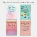 2 x Undeniably Worth It Affirmation Cards  100 Positive Daily Mantras for Men, Women, Teens, Adults - Self-Worth, Mental Health & Healing Card Deck