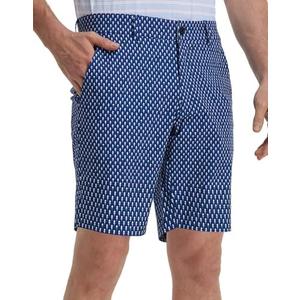 M MAELREG Golf Shorts Men Print Quick Dry 9" Stretch Lightweight Water-Resistant Flex Flat Front Fashion Mens Shorts Casual, 42