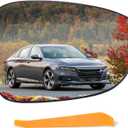 Right Passenger Side Mirror Glass w/backing plate(Non-Heated) Compatible with 2018 2019 2020 2021 2022 Honda Accord,(with a tool), Replace#76203-TVA-A21