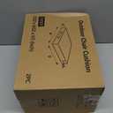 Detiblue Outdoor Chair Cushions Set of 22x22x3 Outdoor Seat Cushions for Patio Furniture, Waterproof Patio Chair Cushions with Ties & Handle(Light Blue)