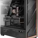 Antec Flux Pro, 6 x PWM Fans Included, High-Airflow Front Panel with Walnut Wood, iShift PSU 90 Mount, USB3.0 x 2, Type-C, 420mm Radiator Support, Temp. Display, Full-Tower E-ATX PC Case