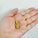 HQMPC Gas Connect Adapter Air hose fitting Brass Union Coupler Adapter Gas x Flare Fittings Brass Tube Fittings 1/4"Flarex1/4" NPT 6Pcs