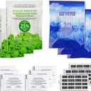 AMI PARTS W10311524 Air Filter &W10346771A Produce Preserver Replacement Compatible with Refrigerator(pack of 3 each)