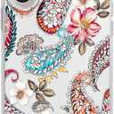 Blingy's for iPhone 17 Case, Floral Paisley Design Transparent Soft TPU Protective Clear Case 6.3 inch (Floral Paisley)