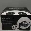 Fog Machine, No Spill Fog Bubble Machine, 2 in 1 Portable Smoke Bubble Machine, Bubble Fogger, Bubble Fog Combo Machine for Christmas HalloweenMatte Black