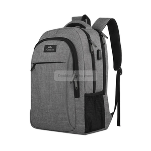 MATEIN Travel Laptop Backpack, Business Anti Theft Slim Sturdy Laptops Backpack with USB Charging Port, Water Resistant College School Computer Bag Gift for Men & Women Fits 15.6 Inch Notebook, Grey