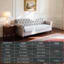 Hokway Couch Cushion Covers Jacquard Damask Stretch Sofa Seat Covers Decorative Couch Covers (Large (1 Piece))