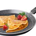 Nonstick Dosa Pan, Crepe Pan,Comal Para Tortillas, Non-Stick Pancake Griddle Compatible with Induction also for Crepes.9.5 inch