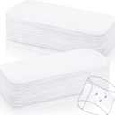 Tondiamo 20 Pieces Dog Diaper Pads Washable Reusable Replaceable Diapers Liner Pads for Small Medium Dog (Male, Medium) White