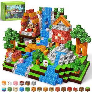300PCS Magnetic Blocks - 0.8" Magnetic Building Blocks for Kids, STEM Toys, Educational Magnet Blocks, Magnetic Cubes Tiles, Christmas Birthday Gifts for Boys & Girls Ages 3 4 5 6 7 8 9 10