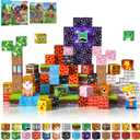 Magnetic Blocks 100 PCS Magnetic Building Blocks, 3+ STEM Montessori Sensory Toys, Magnetic Cube for for 3 4 5 6 7 8 9 10 11 12 8-12 Years Old Boys & Girls Birthday Gifts