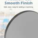 Steel Plate Sheet 1/8" x 8" Diameter Round Weldable 2 Pcs A36 Steel Sheet Metal Base Plate Disk for Construction (8 in, 2 Pcs)