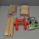 Tiny Land Wooden Train Set for Toddler - 39 Pcs- with Wooden Tracks Compatible with Major Brands - Expandable, Changeable-Train Toy for 3 4 5 Years Old Girls & Boys