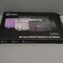 Wireless Keyboard and Mouse Combo - 9 Backlit Effects, RGB, Ergonomic Wrist Rest, Phone Holder, 2.4G Full Size, Rechargeable, Sleep Mode, Quiet Keyboard Set for Computer, PC, Laptop, Mac, Windows (Classic Black)