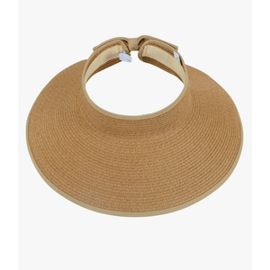 Simplicity Sun Hats for Women Fashionable Womens Wide Brim Hat Roll-up Straw Sun Visor Hat