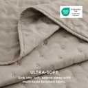 Bedsure King Size Quilt Bedspread, Lightweight Comforter, Taupe Coverlet